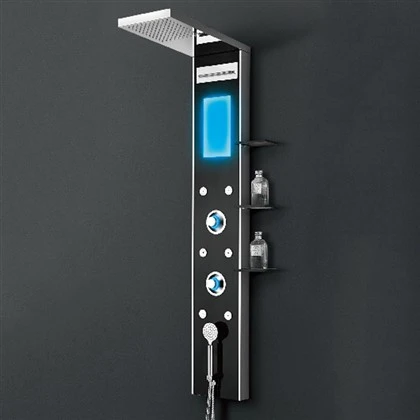 Brusemassagepanel i hærdet glas